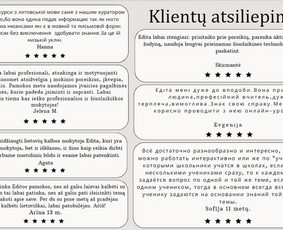 Nuotolinės kalbos pamokos per Google meet! / Edita Vitkienė / Darbų pavyzdys ID 2901169