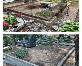 Angelų vizija - kapų tvarkymas - Kapavietės pamatų betonavimas - 4 Kapavietės pamatų betonavimas - Angelų vizija - kapų tvarkymas - 4