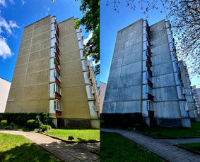 Aukštalipių paslaugos. Tarpblokinių siūlių remontas - Dažymo darbai aukštyje - 3 Dažymo darbai aukštyje - Aukštalipių paslaugos. Tarpblokinių siūlių remontas - 3