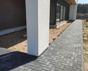 Trinkelių klojimas, Lietaus nuotekos, vejos įreng. / Kiemo darbai / Darbų pavyzdys ID 2906991