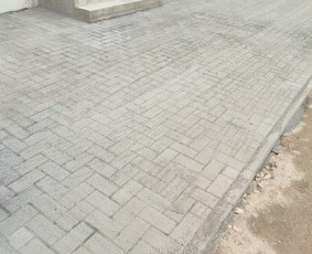 Trinkelių klojimas, Lietaus nuotekos, vejos įreng. / Kiemo darbai / Darbų pavyzdys ID 2907001