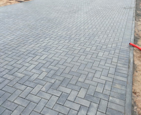 Trinkelių klojimas, Lietaus nuotekos, vejos įreng. / Kiemo darbai / Darbų pavyzdys ID 2907021