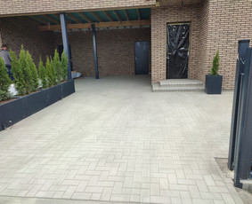 Trinkelių klojimas, Lietaus nuotekos, vejos įreng. / Kiemo darbai / Darbų pavyzdys ID 2907033