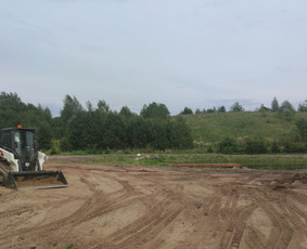 Sklypo lyginimas, formavimas - Žemės darbai / vikšrinio T66 Bobcat krautuvo nuoma - 2