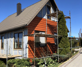 Stogu dengimas, mediniai/skardiniai fasadai, terasos. / JunMar / Darbų pavyzdys ID 2917097