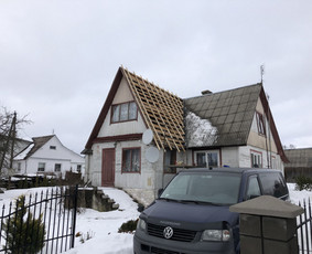 Stogu dengimas, mediniai/skardiniai fasadai, terasos. / JunMar / Darbų pavyzdys ID 2917197