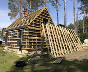 Stogu dengimas, mediniai/skardiniai fasadai, terasos. / JunMar / Darbų pavyzdys ID 2917219