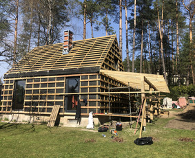 Stogu dengimas, mediniai/skardiniai fasadai, terasos. / JunMar / Darbų pavyzdys ID 2917221