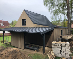 Stogu dengimas, mediniai/skardiniai fasadai, terasos. / JunMar / Darbų pavyzdys ID 2917229