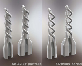 "Apple" laido apsaugos nubraižytos ir padarytos 3D spausdintuvu.
skaviusportfolio.wordpress.com/2020/10/15/apple-cable-protectors/