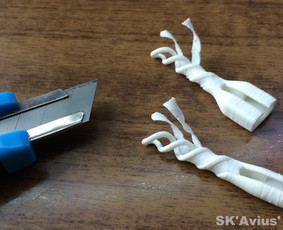 "Apple" laido apsaugos nubraižytos ir padarytos 3D spausdintuvu.
skaviusportfolio.wordpress.com/2020/10/15/apple-cable-protectors/