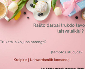 Rašto darbų konsultantas / UniWordsmith / Darbų pavyzdys ID 2920731