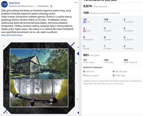 Socialinių tinklų administravimas, turinys ir reklama / Rokas Pocius / Darbų pavyzdys ID 540761