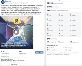 Socialinių tinklų administravimas, turinys ir reklama / Rokas Pocius / Darbų pavyzdys ID 540767