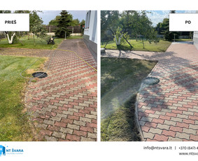 Trinkelių, kietų paviršių valymas - Fasadų plovimas - 1 Fasadų plovimas - Trinkelių, kietų paviršių valymas - 1