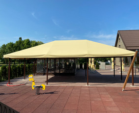 Skaidrūs-permatomi tentai terasoms! Tentų gamyba ir remontas / Permatomi tentai terasoms ir pavėsinėms / Darbų pavyzdys ID 2930567