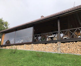 Skaidrūs-permatomi tentai terasoms! Tentų gamyba ir remontas / Permatomi tentai terasoms ir pavėsinėms / Darbų pavyzdys ID 2930599