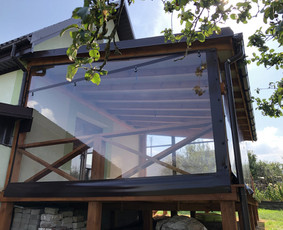 Skaidrūs-permatomi tentai terasoms! Tentų gamyba ir remontas / Permatomi tentai terasoms ir pavėsinėms / Darbų pavyzdys ID 2930603