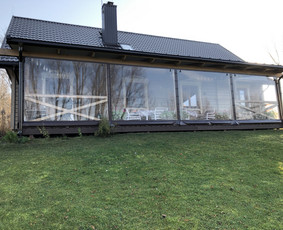 Skaidrūs-permatomi tentai terasoms! Tentų gamyba ir remontas / Permatomi tentai terasoms ir pavėsinėms / Darbų pavyzdys ID 2930627