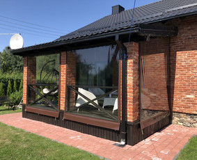 Skaidrūs-permatomi tentai terasoms! Tentų gamyba ir remontas / Permatomi tentai terasoms ir pavėsinėms / Darbų pavyzdys ID 2930651