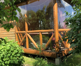 Skaidrūs-permatomi tentai terasoms! Tentų gamyba ir remontas / Permatomi tentai terasoms ir pavėsinėms / Darbų pavyzdys ID 2930675