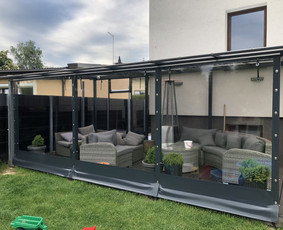 Skaidrūs-permatomi tentai terasoms! Tentų gamyba ir remontas / Permatomi tentai terasoms ir pavėsinėms / Darbų pavyzdys ID 2930677