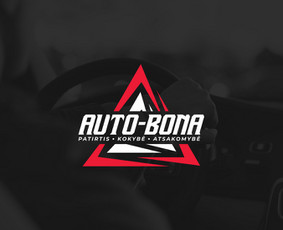 Logotipas Autobona, vairavimo mokykla Kaune.