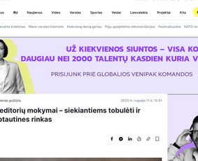 Prane&scaron;imų spaudai rengimas - Tekstų kūrimas Lt/en - 1