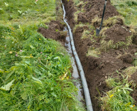 Drenažo įrengimas - Mini ekskavatorius nuoma, drenažo, lietaus nuotekų darbai - 2