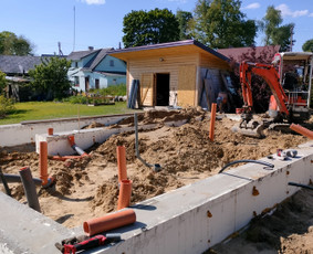 Mini ekskavatorius nuoma, drenažo, lietaus nuotekų darbai / Statybos įrengimai / Darbų pavyzdys ID 2940477