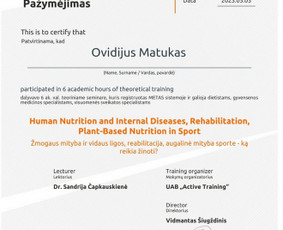 Asmeninis treneris Vilniuje – jėga, technika, mažos grupės / Ovidijus Matukas / Darbų pavyzdys ID 2940897