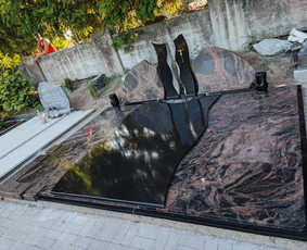 Kapų tvarkymas, priežiūra - Paminklai, Kapo dengimas plokštėmis - 2