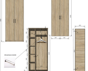 Korpusinių baldų projektavimas/3d vizualizacijos / BP design / Darbų pavyzdys ID 2945690
