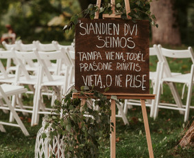 Vaišių staliukas po ceremonijos / MB "Linknera" / Darbų pavyzdys ID 2949684