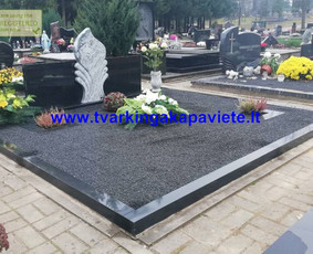 Kapavietės dekoravimas skalda