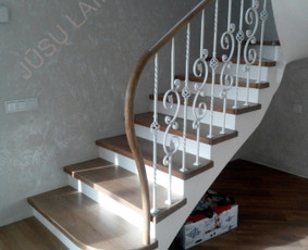 Laiptai, karkasai, laiptasijos, turėklai, pakopos, palangės / Jūsų laiptai / Darbų pavyzdys ID 2963844