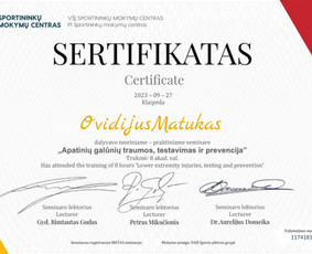 Asmeninis treneris Vilniuje – jėga, technika, mažos grupės / Ovidijus Matukas / Darbų pavyzdys ID 2965204