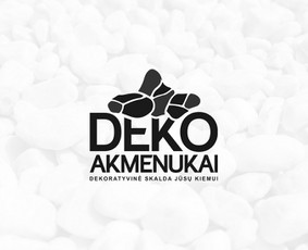 Deko Akmenukai logotipas, dekoratyviniai akmenukai.
