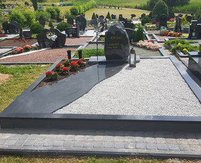 Kapavietės užpylimas skaldele - Kapų tvarkymas, akmens plok&scaron;tės, paminklai, garantija 5 met. - 2