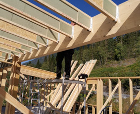 Karkasinių namų statyba. / Gediminas/Wood Wood / Darbų pavyzdys ID 2985972