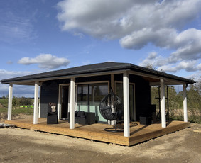 Sodo, mediniai nameliai - Stogai terasos karkasiniai namai fasadai vidaus apdaila - 4