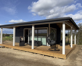 Sodo, mediniai nameliai - Stogai terasos karkasiniai namai fasadai vidaus apdaila - 1