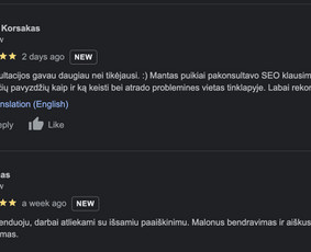 Seo, Ai Seo jūsų projektams. Nemokama konsultacija / Mantas Tamošaitis / Darbų pavyzdys ID 2991664