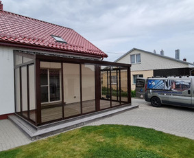 Terasos stiklinimas - aliuminio stumdomos sistemos, stoginės / UAB "Ekoska" / Darbų pavyzdys ID 2992460