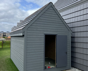 Sodo, mediniai nameliai - Stogai terasos karkasiniai namai fasadai vidaus apdaila - 3