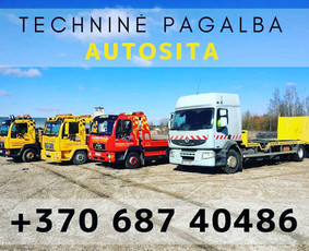 Autosita Techninė pagalba kelyje. Traliukas. / UAB "Autosita" / Darbų pavyzdys ID 556205
