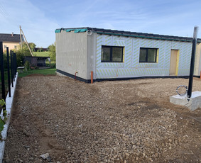 Trinkelių pagrindo paruošimas - Trinkelių klojimas! Tvorų montavimas! - 2