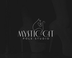 Mystic cat pole studio logotipas.