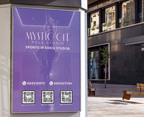 A2 posteris Mystic Cat pole studio.
