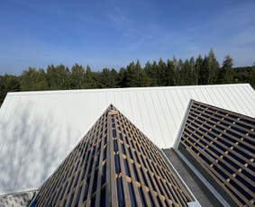 Stogu dengimas, mediniai/skardiniai fasadai, terasos. / JunMar / Darbų pavyzdys ID 3030778